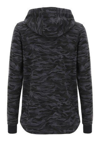 Sweat-shirt Femme Camouflage de Base de la fantaisie noir