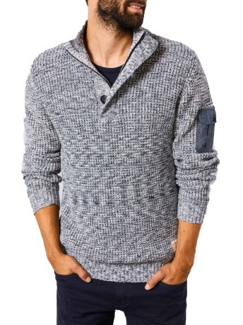 Pull Homme Chunky Knit gris