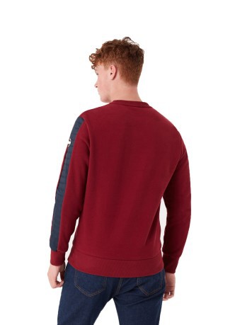 Herren sweatshirt Ultrasonic rot blau