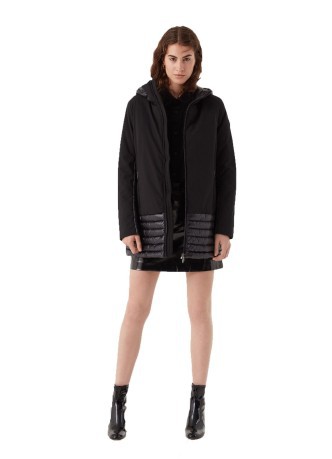 Jacket Women Long Quilted black
