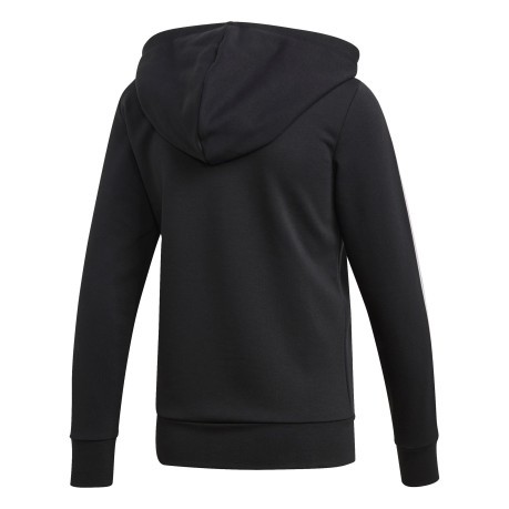 Sweatshirt woman With Hood Essential 3 Stripes black