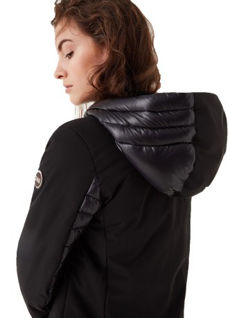 Jacket Women Long Quilted black