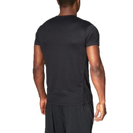Men's T-Shirt Polyester black worn next