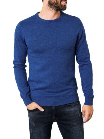 Sweater Man's Fine-Knit blue