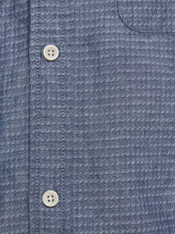 Man shirt With Only one chest Pocket blue