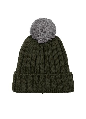 Hat Unisex with a Maxi Pompom blue
