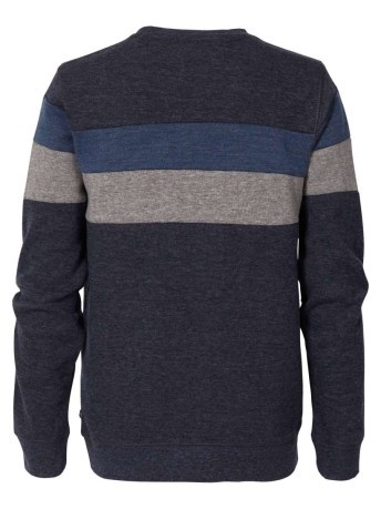 Men's sweatshirt Striped Tricolor blue grey