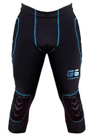 Pantalones de portero Gisixsport Compresión 3/4 negro