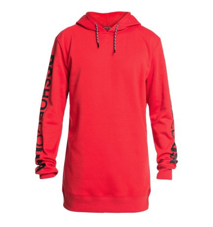 Men's sweatshirt with set-in Sleeves Double Dryden black-red