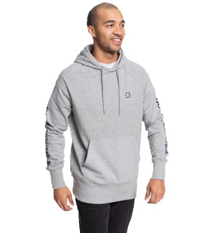 Men's sweatshirt With Hood Burwell grey worn next