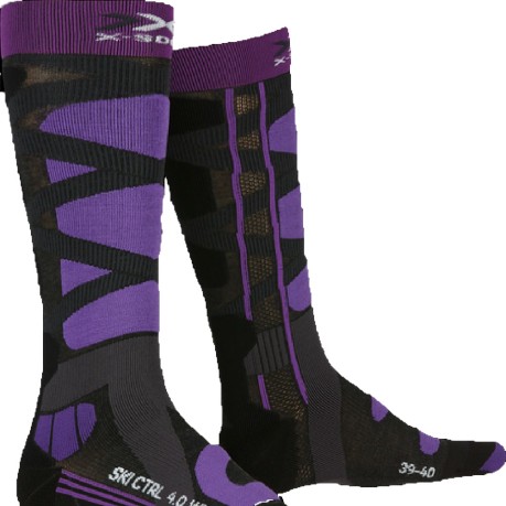 Stockings Women Sports Ski Control 4.0-grey-purple