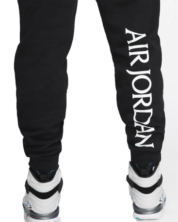 Pantaloni Uomo Jordan Jumpman Classics nero-bianco