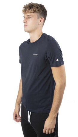 T-Shirt Uomo American Classic Crewneck blu modello davanti
