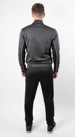 Trainingsanzug Triacetata Mensch Comfort Tech grau schwarz-modell vor