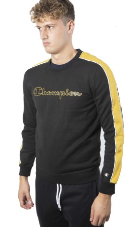 Herren sweatshirt American Classic Crewneck schwarz gelb