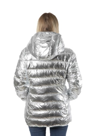 Jacket Ladies Outdoor Front Silver