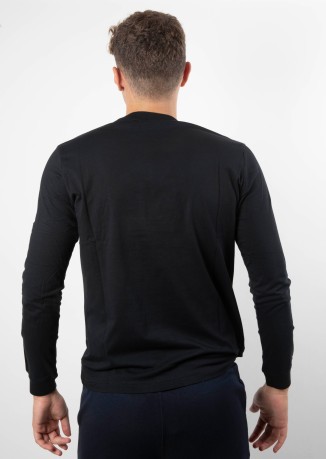 T-Shirt Herren Color B TML schwarz modell vor