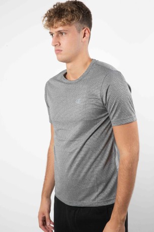 Hombres T-Shirt de Tren Logotipo Pequeño gris var1