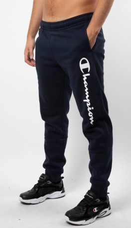 Pants Cotton Men sweatshirt items with blue Writing model in front of