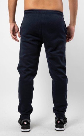 Pantaloni Cotone Uomo Felpati con Scritta blu modello davanti
