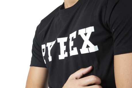 Men's T-Shirt black Logo pattern in front