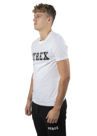 T-Shirt Uomo Logo nero modello davanti