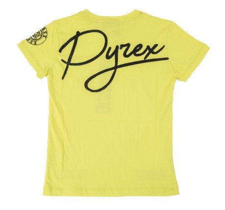 Baby T-Shirt Schriftzug Kursiv gelb