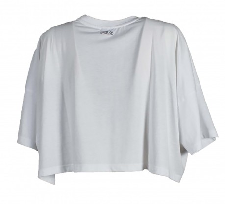 T-Shirt Donna Tilda Cropped Frontale Bianco 