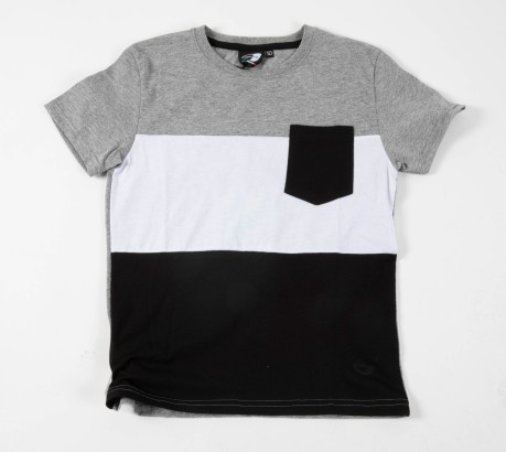 Junior T-shirt SS CB grau-schwarz