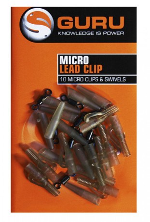 Micro Lead Clip Swivels &amp; Tails Rubber