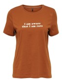 T-Shirt de las Mujeres Declaración de naranja