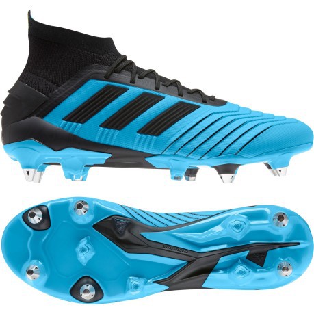 Botas de fútbol Adidas Predator 19.1 SG Cableados Pack colore azul negro - Adidas -