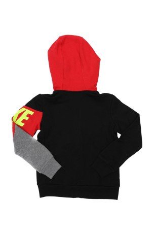 Sweatshirt-Kind-Core-schwarz-rot