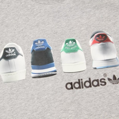 Camiseta de los hombres de Zapatos Adidas