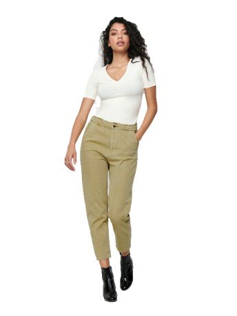 Pantaloni Donna Carrot Crop Frotale