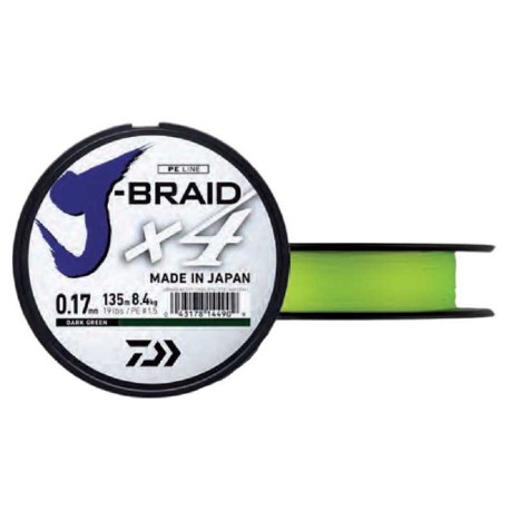 Wire J-Braid X4 Yellow 135 m