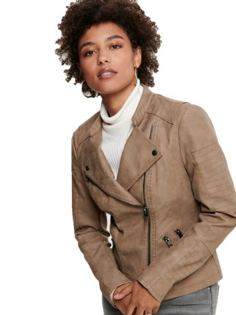 Jacket Woman Ava Eco Leather Front