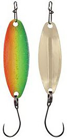 Artificial bait Trout Area Spoon Iris 2.8 g of the Front and Back