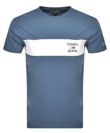 T-Shirt Para Hombre Raya En El Pecho El Logotipo De