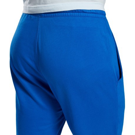 De los hombres Pantalones Lineal Essentials Logo Azul Gastado Frente
