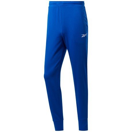 Men's Pants Essentials Linear Logo Blue Worn Front