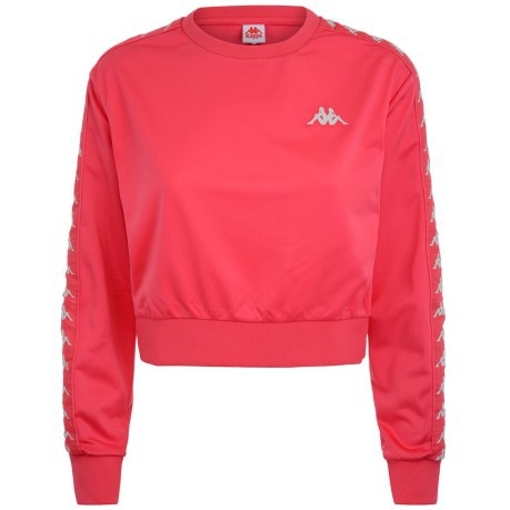 Sweatshirt Woman Ahmis Cropped Front Pink