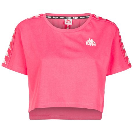 Camiseta De Mujer De La Banda Appua Frontal De Color Rosa