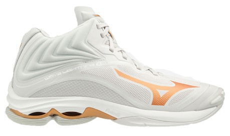 Damen Schuhe Wave Lightning Z6 Mid Seitlich Weiß Orange