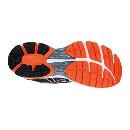 asics men's gel-pulse 5 shoes - white/onyx/neon orange