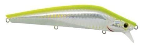 The Artificial Lure Pro Lubina Green Yellow