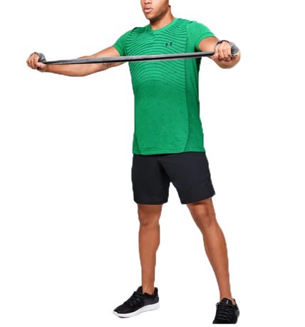 Men's T-shirt UA Seamless Wave Front Green