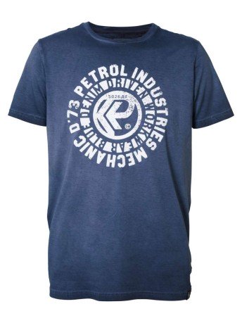Men's T-shirt Sunburst logo Blue