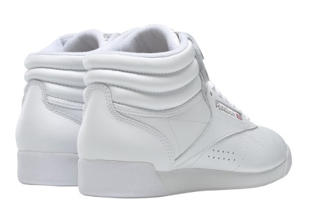 Women Shoes Freestyle Hi White Silver Side
