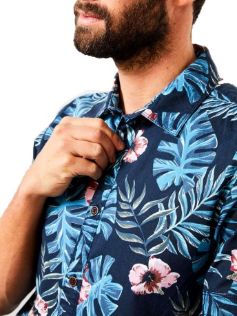 Man shirt with floral Front